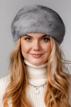 Шапка женская из норки