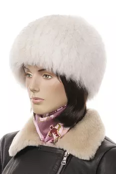 Шапка женская из песца