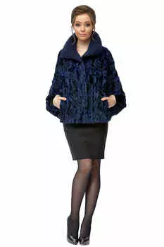 Шуба из каракуля с воротником