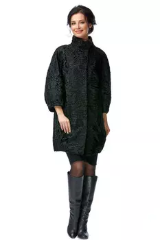 Шуба из каракуля с воротником