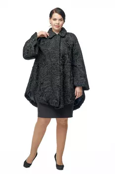 Шуба из каракуля с воротником