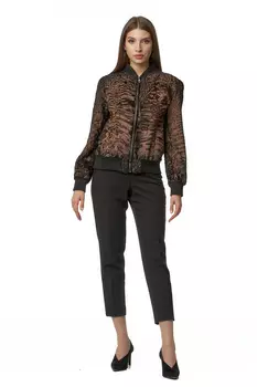 Шуба из каракуля с воротником