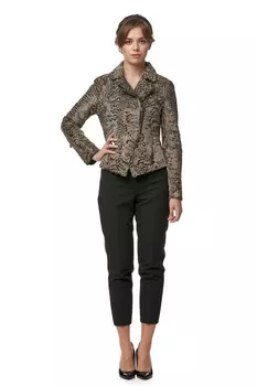 Шуба из каракуля с воротником