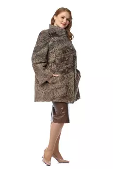 Шуба из каракуля с воротником