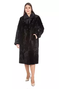 Шуба из мутона с воротником