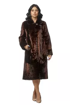 Шуба из мутона с воротником