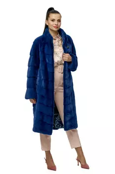 Шуба из норки с воротником