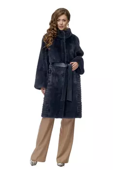 Шуба из норки с воротником