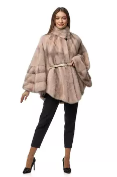 Шуба из норки с воротником