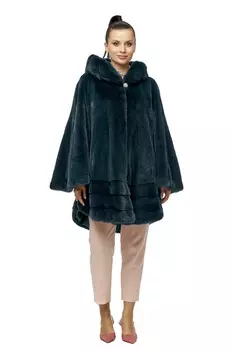 Шуба из норки с воротником