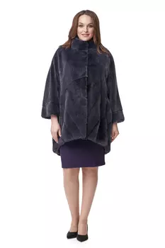 Шуба из норки с воротником