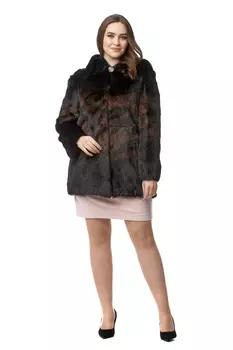 Шуба из сурка с капюшоном