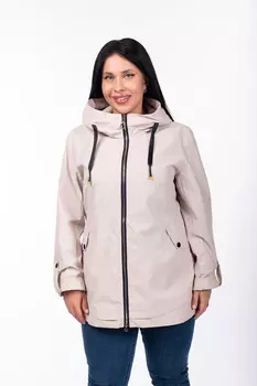 Ветровка женская из текстиля с капюшоном
