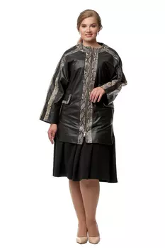 Женская кожаная куртка из натуральной кожи без воротника