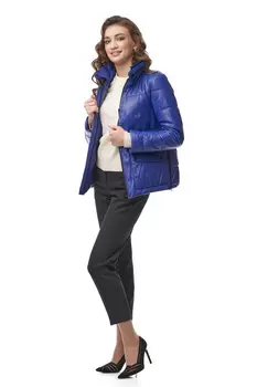 Женская кожаная куртка из натуральной кожи с капюшоном