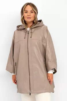 Женская кожаная куртка из натуральной кожи с капюшоном