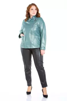 Женская кожаная куртка из натуральной кожи с воротником