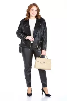 Женская кожаная куртка из натуральной кожи с воротником