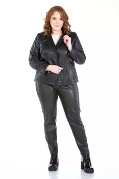 Женская кожаная куртка из натуральной кожи с воротником