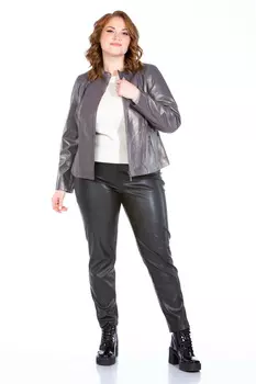 Женская кожаная куртка из натуральной кожи с воротником