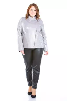 Женская кожаная куртка из натуральной кожи с воротником