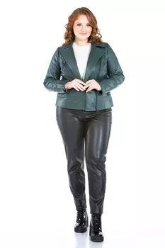 Женская кожаная куртка из натуральной кожи с воротником