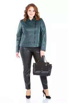 Женская кожаная куртка из натуральной кожи с воротником