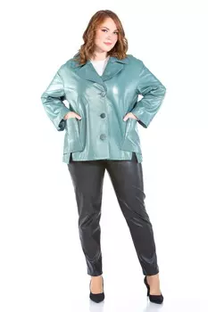 Женская кожаная куртка из натуральной кожи с воротником