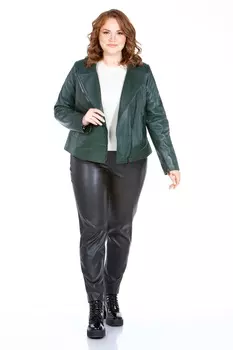 Женская кожаная куртка из натуральной кожи с воротником