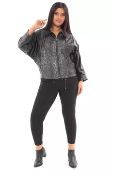 Женская кожаная куртка из натуральной кожи с воротником