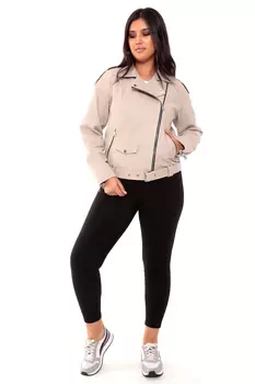 Женская кожаная куртка из натуральной кожи с воротником