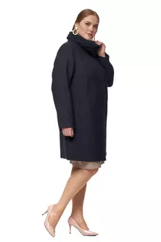 Женское пальто из текстиля с воротником