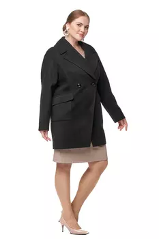 Женское пальто из текстиля с воротником