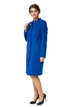 Женское пальто из текстиля с воротником