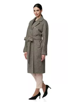 Женское пальто из текстиля с воротником