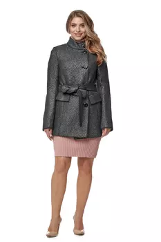 Женское пальто из текстиля с воротником