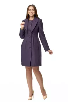 Женское пальто из текстиля с воротником