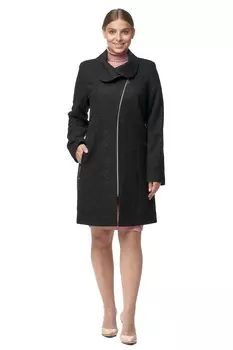 Женское пальто из текстиля с воротником