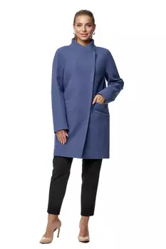 Женское пальто из текстиля с воротником