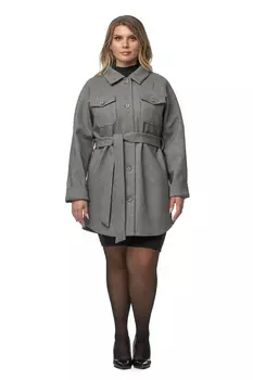 Женское пальто из текстиля с воротником