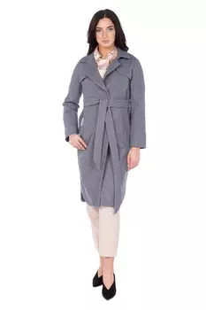 Женское пальто из текстиля с воротником