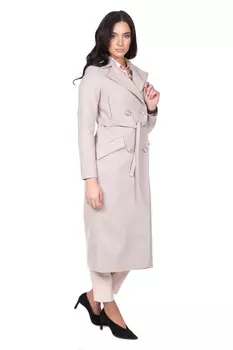 Женское пальто из текстиля с воротником