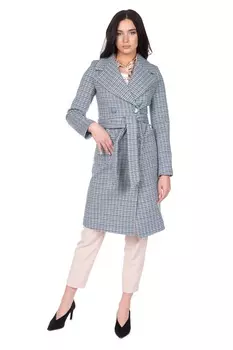 Женское пальто из текстиля с воротником