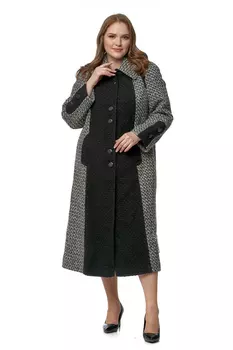 Женское пальто из текстиля с воротником