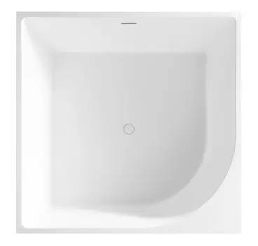 Акриловая ванна Abber 140х140 см AB9337, белый