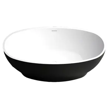 Акриловая ванна Abber 165х80 см AB9207MB, черный