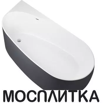 Акриловая ванна Allen Brau Priority 170x80 2.31002.21/AM белый матовый (панель антрацит)
