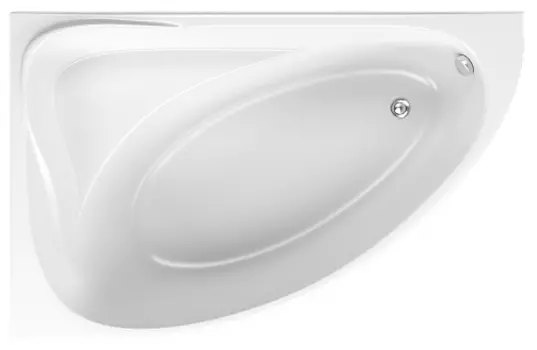 Акриловая ванна Bas Милан левая 170х110 с каркасом В 00061