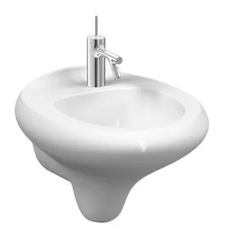 Биде подвесное VitrA Istanbul 4516B403-1599, 52 см, с одним отверстием под смеситель, без перелив, белый