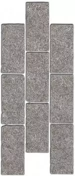 Бордюр Роверелла пепельный мозаичный 14,7х34,5